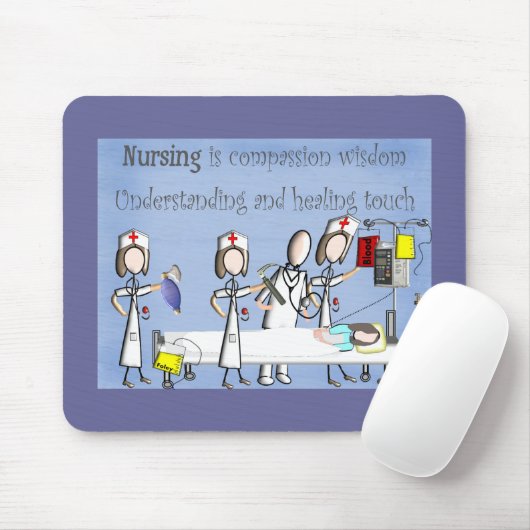 Krankenschwester-Kunst-Geschenke Mousepad (Mit Mouse)