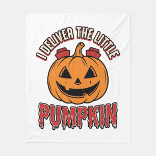 Krankenschwester Kürbis Halloween Lieferung Shirt  Fleecedecke