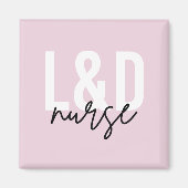 Krankenschwester L & D für Arbeit und Geburt Magnet (Vorne)