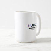 Krankenschwester-Ladefehler-Pixel-Art-Design Kaffeetasse (VorderseiteRechts)