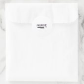 Krankenschwester-Ladefehler-Pixel-Art-Design Runder Aufkleber (Tasche)
