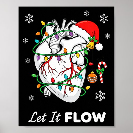 Krankenschwester Lass es fließen Anatomie Herz Kar Poster (Vorne)