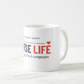Krankenschwester-Leben-Kaffeetasse - Lustiges Gesc Kaffeetasse (VorderseiteRechts)
