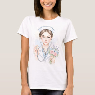 Krankenschwester Leben – Sanfte Stärke  T-Shirt