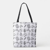 Krankenschwester Lebens Icon Muster-Tasche Tasche (Rückseite)
