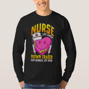 Krankenschwester Lebensretter Stirnrunzeln-Tilger  T-Shirt