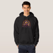 Krankenschwester Leopard Rainbow Nurse's Week Hoodie (Vorne ganz)