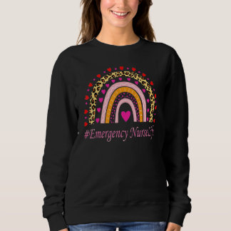 Krankenschwester Leopard Rainbow Nurse's Week Sweatshirt