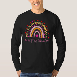 Krankenschwester Leopard Rainbow Nurse's Week T-Shirt