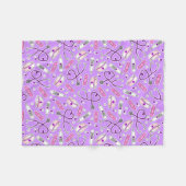 Krankenschwester-Liebe-Druck-lila Hintergrund Fleecedecke (Vorderseite (Horizontal))