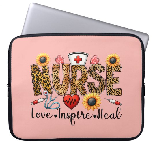 Krankenschwester, Liebe, Inspirier, Heilung Laptop Laptopschutzhülle (Vorderseite)