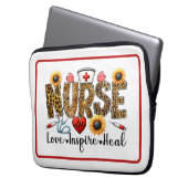 Krankenschwester, Liebe, Inspirier, Heilung Laptop Laptopschutzhülle (Vorderseite Links)