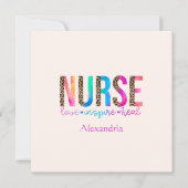 "Krankenschwester - Liebe, Inspiriert, heilen" in  (Vorderseite)