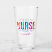 "Krankenschwester - Liebe, Inspiriert, heilen" in Glas (Rückseite)