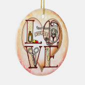 Krankenschwester Liebe Keramik Ornament (Rechts)