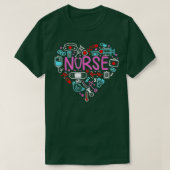 Krankenschwester Liebe Krankenpflege Student RN Li T-Shirt (Design vorne)