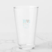 Krankenschwester Liebe Leopard Stethoskop Vektor D Glas (Rückseite)