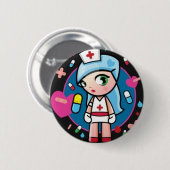 Krankenschwester Lolita Button (Vorne & Hinten)