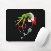 Krankenschwester Lustig Frohe Weihnachten Stethosk Mousepad (Mit Mouse)