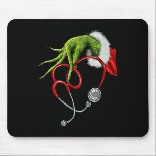 Krankenschwester Lustig Frohe Weihnachten Stethosk Mousepad