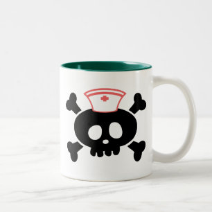 Krankenschwester-Lutschbonbon Zweifarbige Tasse