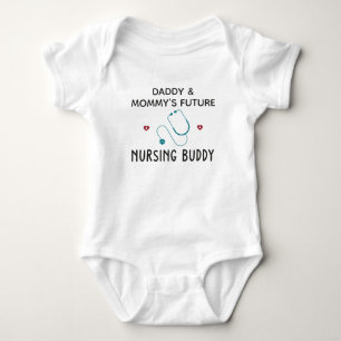Krankenschwester Mama - Daddy und Mommys zukünftig Baby Strampler