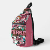 Krankenschwester Medical Print Sling Bag (Rechte Ecke)