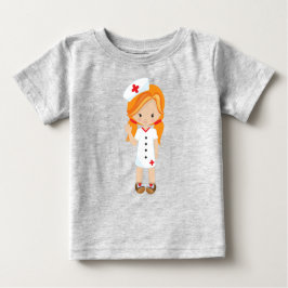 Krankenschwester, Medizin, Arzt, Niedliches Mädche Baby T-shirt