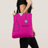 Krankenschwester Medizin Scrubs Hot Pink AOPMT Tasche (Von Nahem)