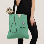 Krankenschwester Medizin Scrubs Light Green AOPLT Tasche (Von Nahem)