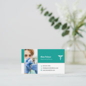 Krankenschwester | Medizinisch Beruflich Visitenkarte (Stehend Vorderseite)