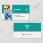 Krankenschwester | Medizinisch Beruflich Visitenkarte (Vorne/Hinten)