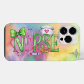 Krankenschwester, medizinisch iPhone hülle (Rückseite (Horizontal))