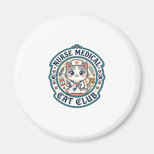 Krankenschwester Medizinische Katze Lustiges Katze Magnet