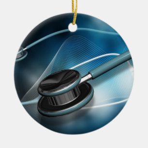 Krankenschwester-medizinische Stethoskope Keramik Ornament