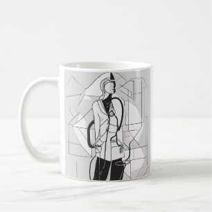 Krankenschwester Medizinischer Fachmann Beschäftig Kaffeetasse