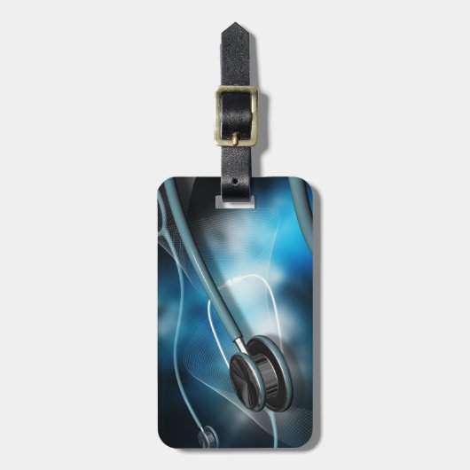 Krankenschwester-medizinisches Stethoskop Gepäckanhänger (Vorderseite vertikal)