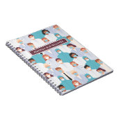 Krankenschwester/Medizinstudentin - Name/Monogramm Notizblock (Rechte Seite)