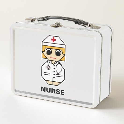 Krankenschwester Metall Brotdose (Vorderseite)