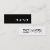 Krankenschwester... Mini Visitenkarte (Vorne/Hinten)