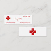 Krankenschwester Mini Visitenkarte (Vorne/Hinten)
