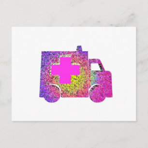 Krankenschwester mit Akzent Postkarte