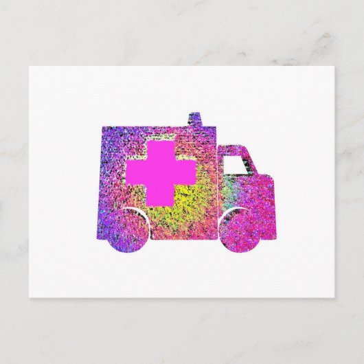 Krankenschwester mit Akzent Postkarte (Vorderseite)