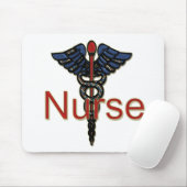 Krankenschwester mit Caduceus Mousepad (Mit Mouse)