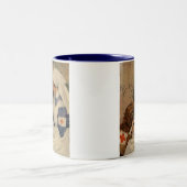 Krankenschwester mit dem goldenen Retriever 1917 Zweifarbige Tasse (Mittel)