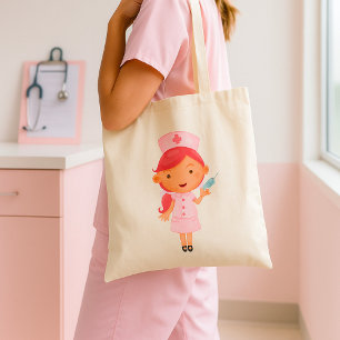 Krankenschwester Mit Einer Nadel-Tasche Tragetasche