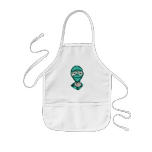Krankenschwester mit Gesichtsmaske Kinderschürze