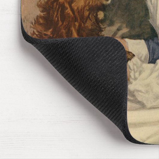 Krankenschwester mit golden retriever 1917 WW1 Mousepad (Ecke)