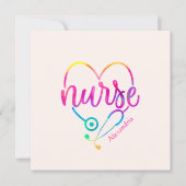 "Krankenschwester" mit Herz-Shaped Stethoscope (Vorderseite)