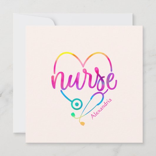 "Krankenschwester" mit Herz-Shaped Stethoscope (Vorderseite)